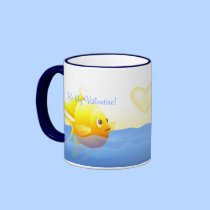 Gold Fish In Love mugs