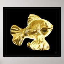 Gold Fish Print