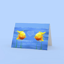 Gold Fish Valentine cards