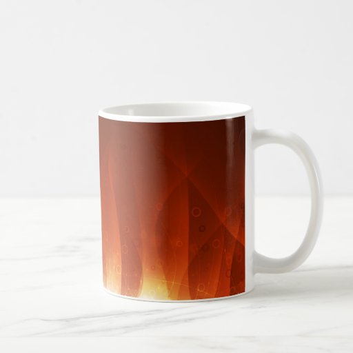 Gold Flame Coffee Mugs