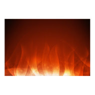Gold Flame print