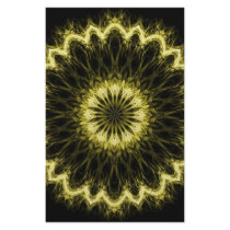 Gold Flaming Flower Stationery Paper