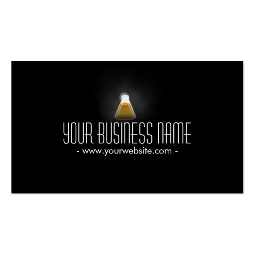 Gold Flask in the Dark Scientific Business Card (front side)