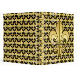 Gold Fleur de lis binders