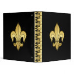Gold Fleur de lis binders