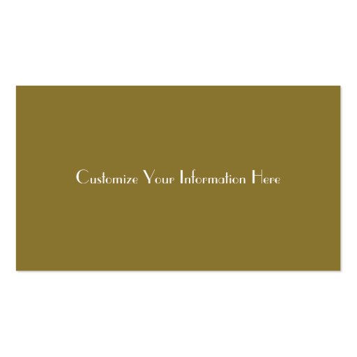Gold Fleur De Lis Business Card (back side)