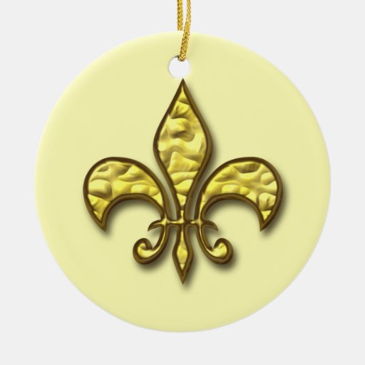 gold fleur de lis christmas ornament zazzle gold fleur de lis christmas ornament zazzle
