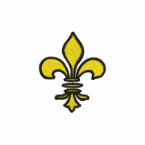Gold Fleur de lis Embroided Shirt embroidered shirts
