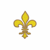 Gold fleur de lis Embroidered Shirt embroidered shirts by 777Images Gold fleur de lis Embroidered Shirt embroidered shirts