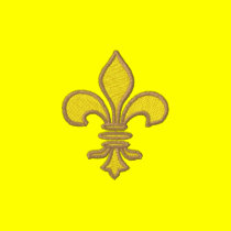 Gold fleur de lis Embroidered Shirt embroidered shirts