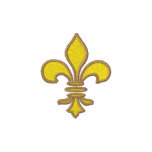 Gold fleur de lis Embroidered Shirt