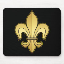 Gold Fleur de lis Mouse Pad