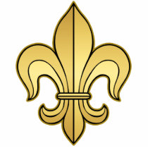 Gold Fleur de lis Photo Cutouts