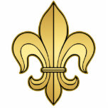 Gold Fleur de lis Photo Cutouts