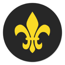 Gold Fleur de Lis stickers