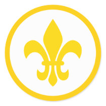Gold Fleur de Lis stickers
