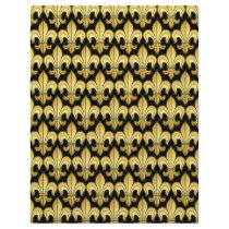Gold Fleur de lis XXX Dat Letterhead Design