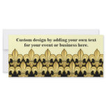Gold Fleur de lis XXX Dat rack cards