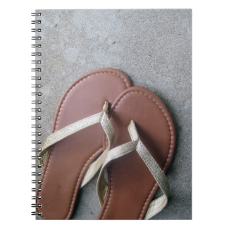 Gold Flip Flops Notebook