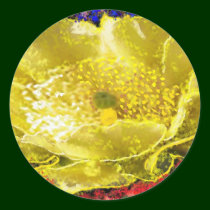 Gold Flower - For Energy n Healing stickers by doonagiri Gold Flower - For Energy n Healing stickers