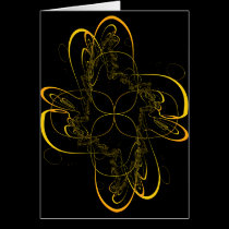 Gold Flower Fractal cards