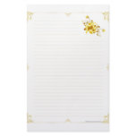 Gold Flower Stationary Custom Stationery