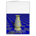 Gold Flower Vase I (card)
