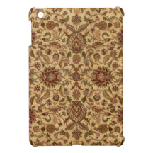 Gold Flowers Arabesque oriental tapastery Cover For The iPad Mini