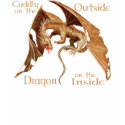 Gold Flying Dragon with words t-shirts by LisaKonrad Gold Flying Dragon with words t-shirts