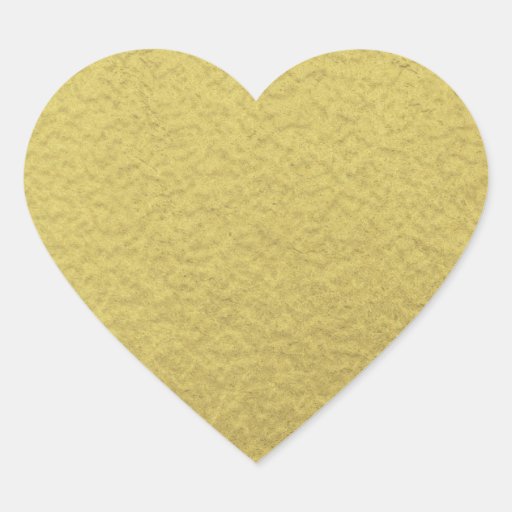 Gold Foil Background Texture Heart Sticker | Zazzle