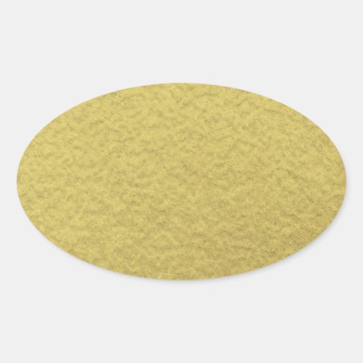 Gold Foil Background Texture Oval Sticker Zazzle