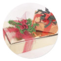 Gold Foil Holiday Gift Wrapping stickers by HolidayPostage Gold Foil Holiday Gift Wrapping stickers