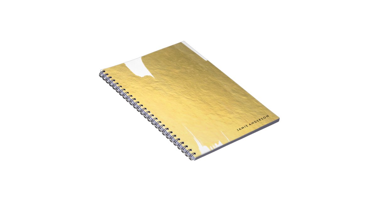 Gold Foil Notebook Zazzle