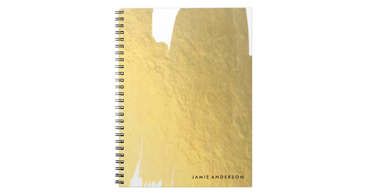 Gold Foil Notebook Zazzle