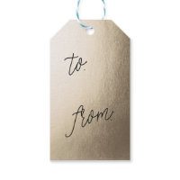 GOLD FOIL present gift tags Pack Of Gift Tags