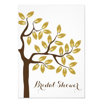 Gold foil tree modern bridal shower wedding 5