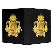 Gold Football Argentina 3 Ring Binders