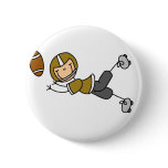 Gold Football Player Button