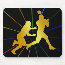 GOLD FOOTBALL PLAYERS MOUSEPADS