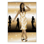 card, woman, girl, female, lady, golden, gold,