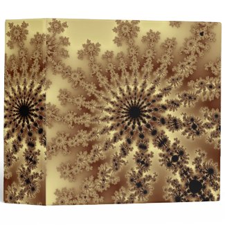 Gold Fractal Burst Binder