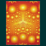 Gold Fractal Explosions: Flyer Design