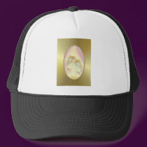 GOLD FRAME & ANGELS by SHARON SHARPE hats