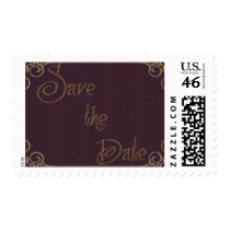 Gold Frame Postage Stamp