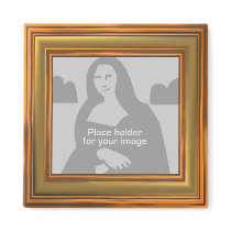 Gold Frame Template Fridge Magnets
