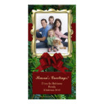 Gold Frame Vertical Christmas Photo Cards photo cards