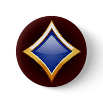 GOLD FRAMED BLUE DIAMOND buttons