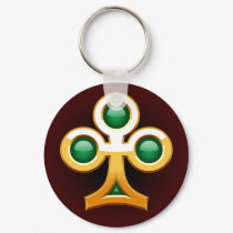 GOLD FRAMED CLUB keychains by dgpaulart GOLD FRAMED CLUB keychains