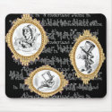 Gold Framed Mad Hatter One mousepad