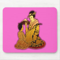 Gold Geisha mousepads by PastLives Gold Geisha mousepads